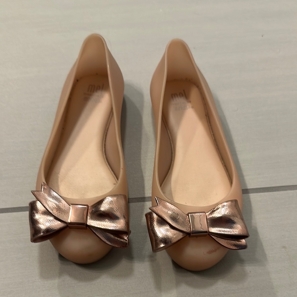 Mel by Melissa Pink Ballet Flats with Bow